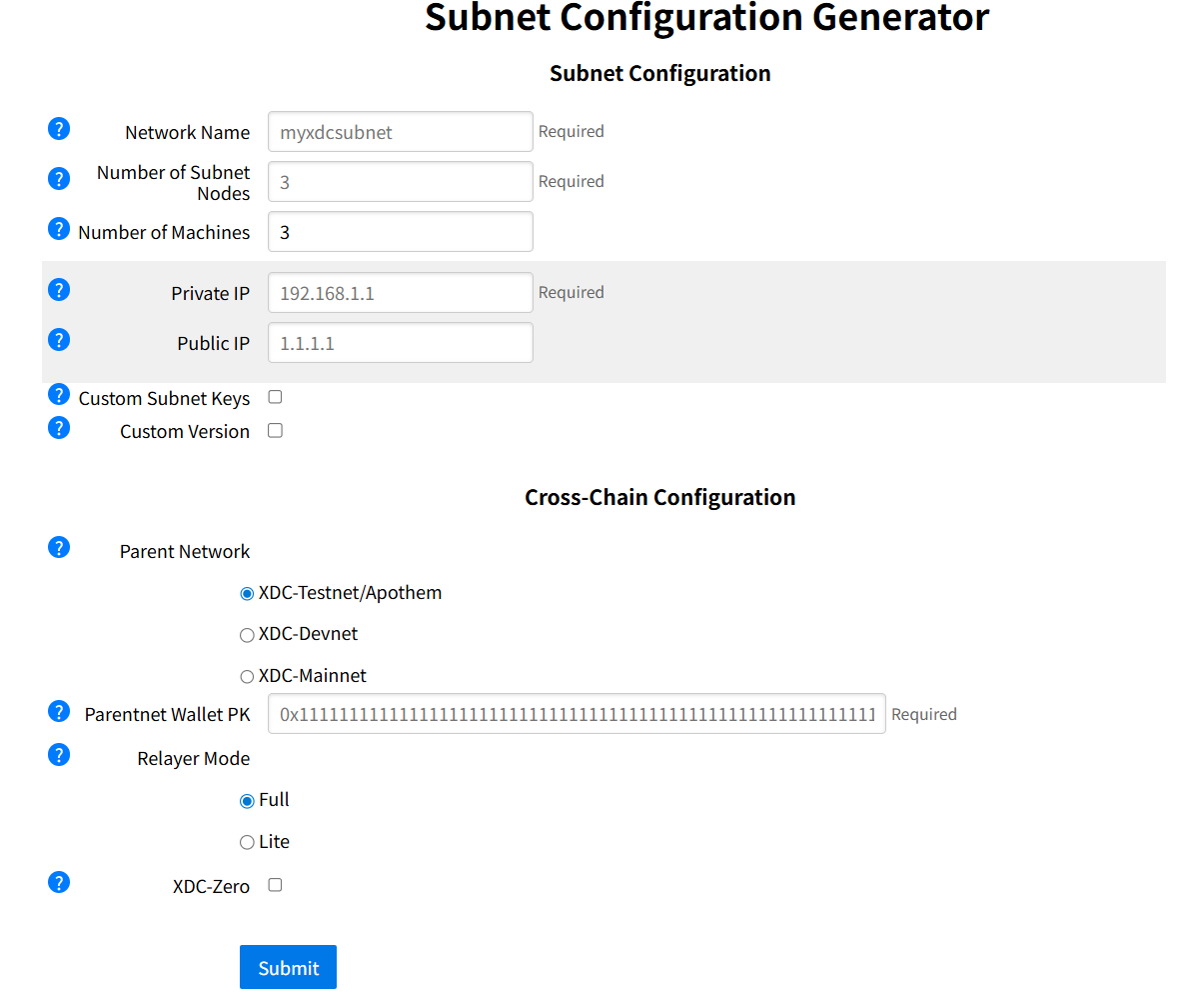 Configureuration