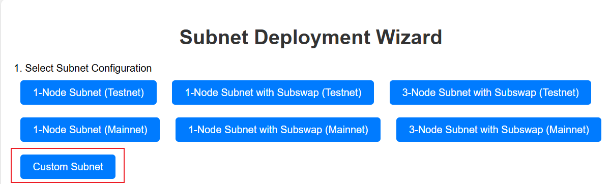 Custom Subnet